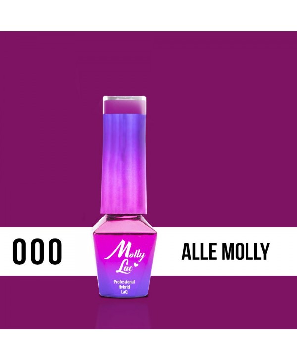 01. MOLLY LAC gel lak - Magenta AlleMolly 000 5ML Růžová