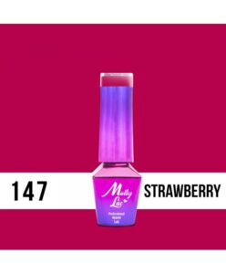 147. MOLLY LAC gel lak - Flamingo Strawberry 5ML Růžová