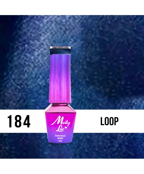 184. MOLLY LAC gél lak Loop  5ml Modrá