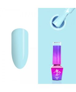 338. MOLLY LAC gel lak Fancy Fashion Blue Pounch 5ML Modrá