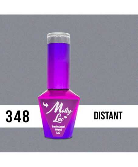 348. MOLLY LAC gel lak Distant 5ml Šedá