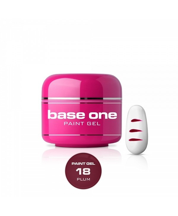 Silcare Base One Paint gél 18 plum 5 g Červená