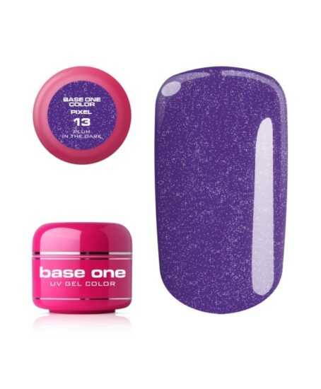 Silcare Base One Pixel UV gel 13 Plum In The Dark 5 g Fialová