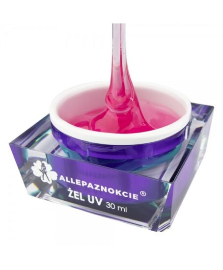 Stavební uv gel Jelly Pink Glass 30 ml Růžová