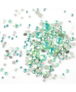 Zirkonové kamínky opal mix - zelené AB