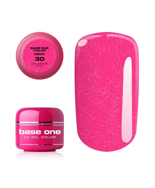 Silcare Base one neonový uv gel 30 Delicious Pink 5g Růžová