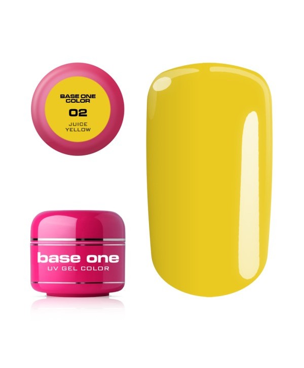 Base one barevný gel - 02 Juice Yellow 5g Žlutá